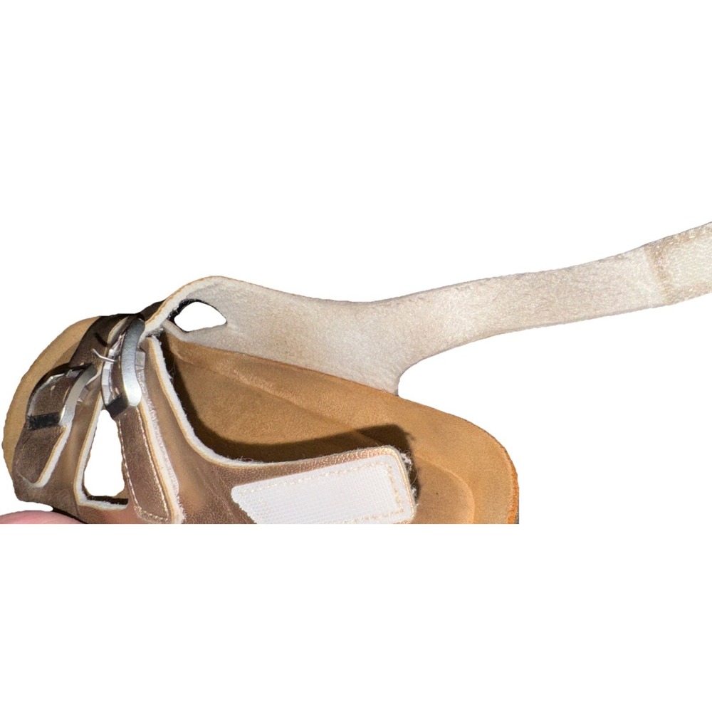 Torotto Comfort Sandals Metallic Rose Gold Sling Back Hook Loop Women's 37 - Picture 10 of 16
